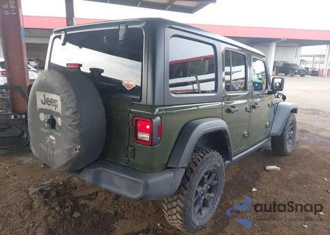 2021 Jeep Wrangler Unlimited Willys 4X4 z USA, uszkodzony, nr VIN 1C4HJXDG2MW855785